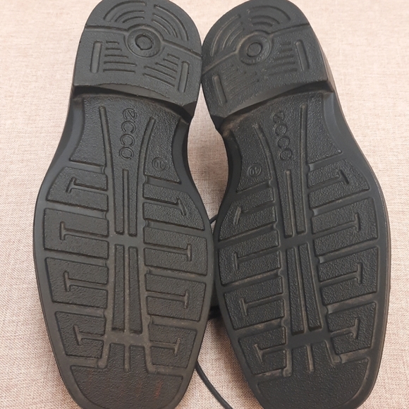 Men\'s Ecco Black Leather Dress Shoes Size 40 7-7.5 main image 5